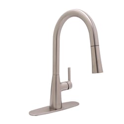 Huntington Brass Vezzo One Handle Satin Nickel Pull-Down Kitchen Faucet