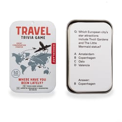 Kikkerland Travel Trivia Game Multicolored