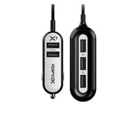 RapidX X5 5 ft. L 5 USB Car Charger 1 pk