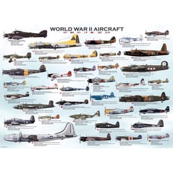 Eurographics WWII Aircraft Jigsaw Puzzles Multicolored 1000 pc