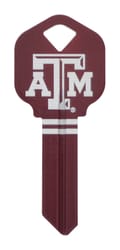 Hillman Texas A&M Painted Key House/Office Universal Key Blank Single
