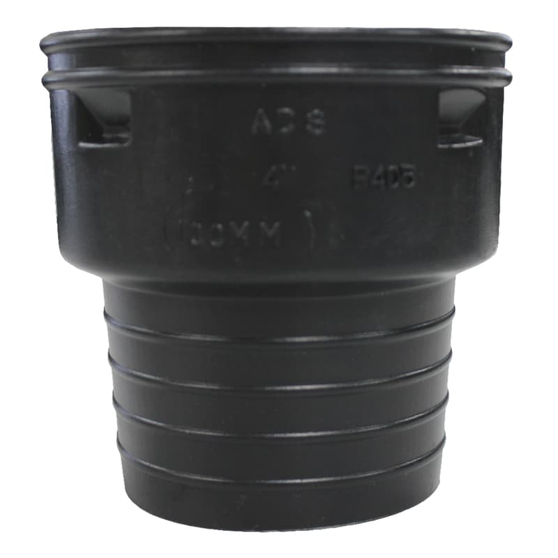 Advance Drainage Systems 6 in. Snap X 4 in. D Snap Polyethylene Corrugated-to-Clay Pipe Adapter 1 pk - 0662AA - Plumbing Fittings and Supports  sku 0662AA
