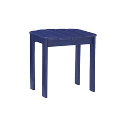 Linon Home Decor Alliger Blue Square Wood Adirondack End Table