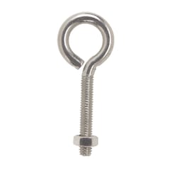 Hampton 5/16 in. X 3-1/4 in. L Stainless Stainless Steel Eyebolt Nut Included