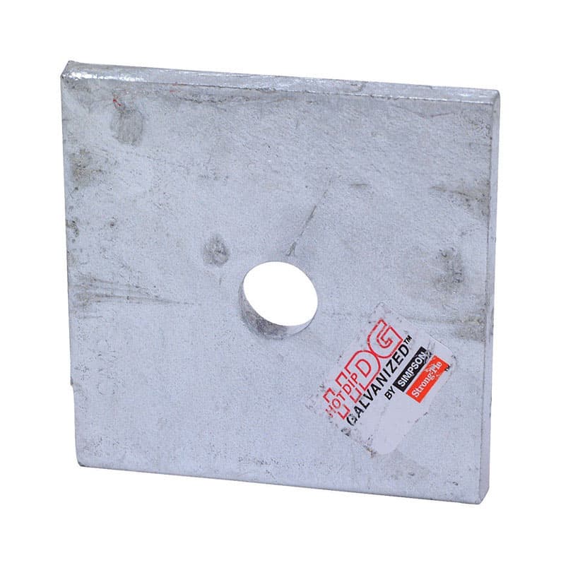 UPC 707392524106 product image for Simpson Strong-Tie 0.8 in. 3 in. Steel Bearing Plate HDG Galvanized 2 in. | upcitemdb.com