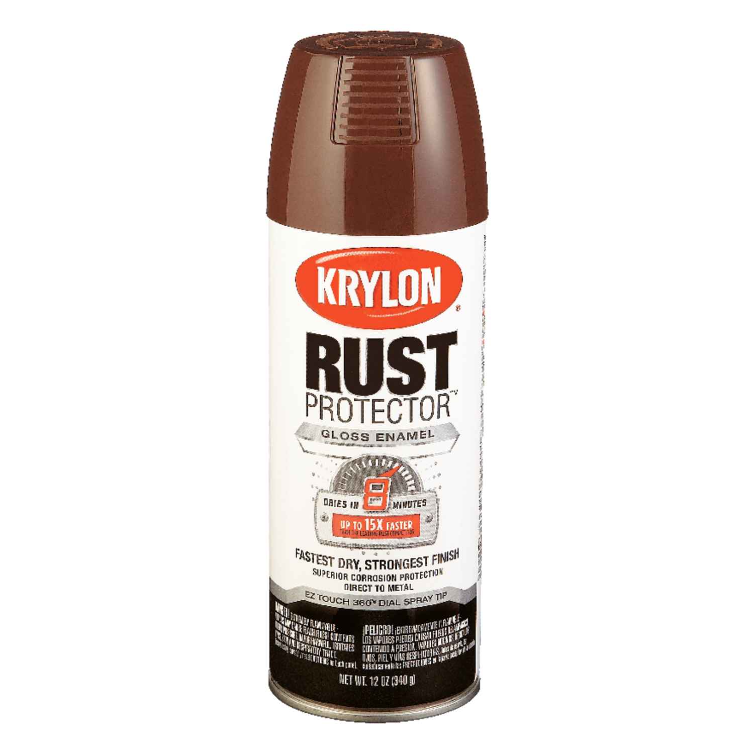 Krylon Rust Tough 12 Oz. Gloss Alkyd Enamel Spray Paint, Leather