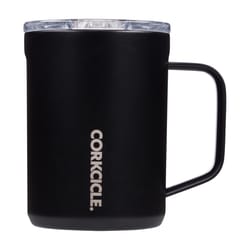 Corkcicle 16 fl. oz. Black BPA Free Mug with Lid