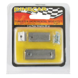 PineCar Tungsten Incremental Weights Silver 18 pc