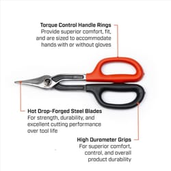 Crescent Wiss 10-1/4 in. Stainless Steel Combination Duckbill Snips 1 pk