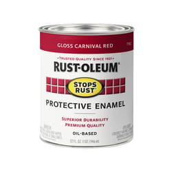 Rust-Oleum Stops Rust Gloss White Interior/Exterior Oil-based Industrial  Enamel Paint (1-quart) in the Industrial Enamel Paint department at