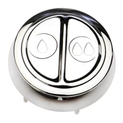 Fluidmaster Flush Lever - Push Button Silver/White Chrome