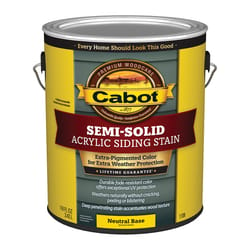 Cabot Semi-Solid Acrylic Semi-Solid Tintable Neutral Base Acrylic Siding Stain 1 gal