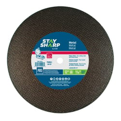 Stay Sharp 12 in. D X 20 mm Professional Grinding Wheel