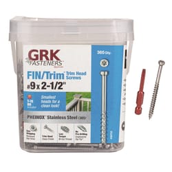 GRK Fasteners No. 9 X 2-1/2 in. L Star W-Cut Screws 365 pk