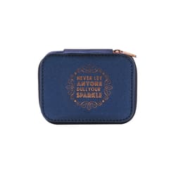 History & Heraldry Never Let Anyone Dull Your Sparkle Travel Jewellery Box 1 pk