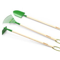Miracle-Gro Long Handle Garden Tools Green/Natural 3 pc