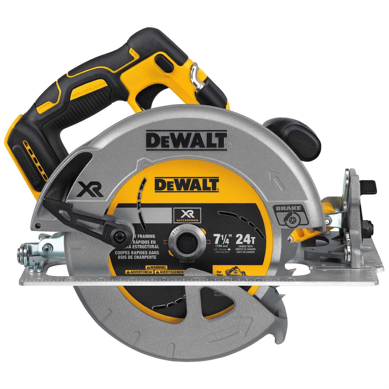DeWalt 20V MAX XR 7-1/4 in. Cordless Circular Saw Bare Tool 5200 rpm