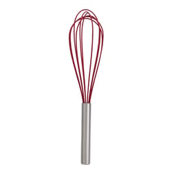 Mrs. Anderson's Baking Red/Silver Stainless Steel Non-Stick Wire Whisk