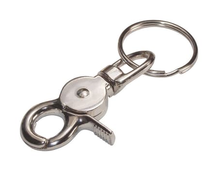 Key Chains With Heavy Duty Steel Metal Lobster Claw Hooks + Keychain Rings  Pre-Assembled 