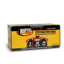 Ruffies 42 gal Contractor Bags Wing Ties 10 pk