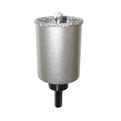 ARTU 2-1/2 in. Carbide Grit 2.6 in. L X 3/8 in. D Hole Saw Arbor