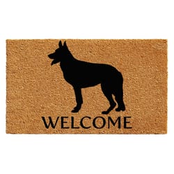 Home & More 2 ft. W X 3 ft. L Multi-color German Shepherd Welcome Coir Door Mat