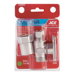 Ace CPVC T Compression Brass Shut-Off Valve