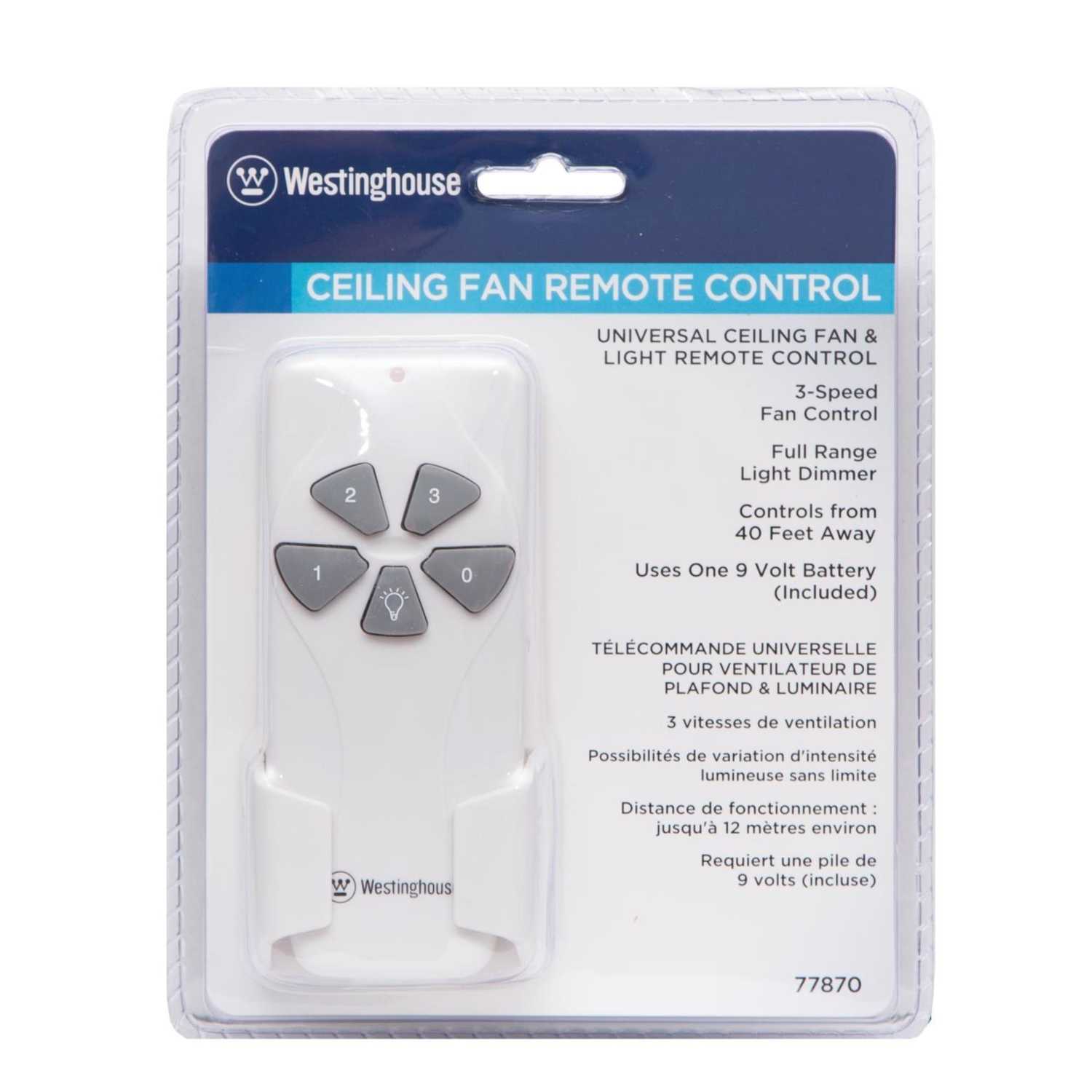Westinghouse Remote Control White 1 pk Ace Hardware