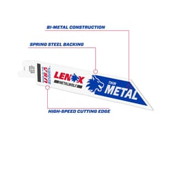 Lenox 6 in. Bi-Metal Reciprocating Saw Blade 24 TPI 5 pk