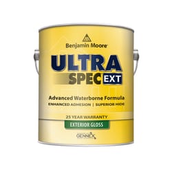 Benjamin Moore Ultra Spec Gloss White Water-Based Exterior Paint and Primer Exterior 1 gal