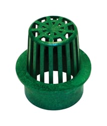 NDS 2-1/4 in. Green Round Polyethylene Atrium Grate