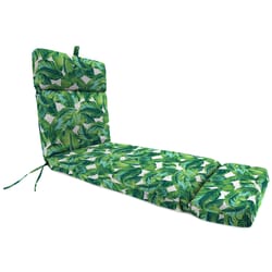 Jordan Manufacturing Green/White Floral Polyester Chaise Cushion 4 in. H X 22 in. W X 72 in. L