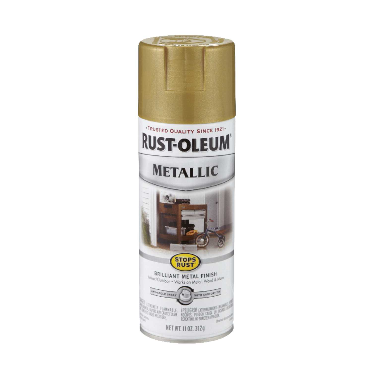 Rust-Oleum Stops Rust Gold Rush Spray Paint 11 oz. - Ace ...