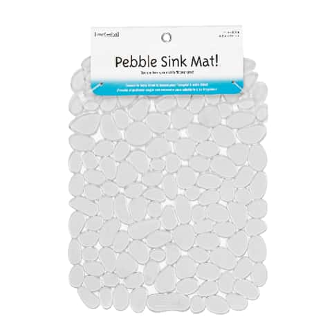 iDesign Graphite Pebblz Sink Mat