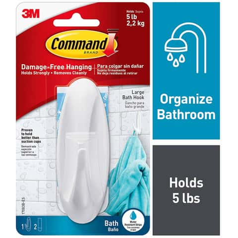 Command HOM-16 Small Caddy, 2 lb Capacity, Plastic, Clear