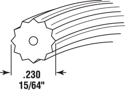 Prime-Line 1.31 in. D X 1.31 in. L Screen Spline Prime-Line 1.31 in. D X 1.31 in. L Screen Spline