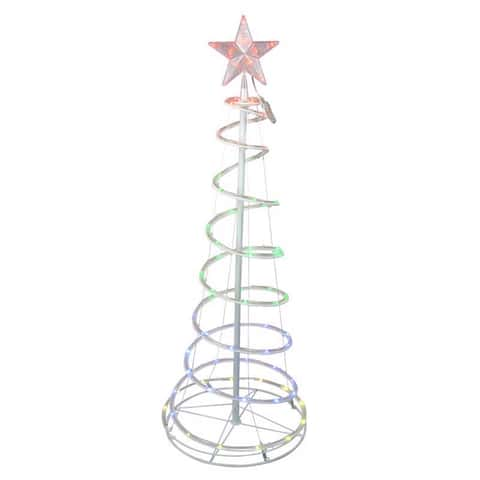 3 Packs LED RGB Spiral Christmas Tree with Remote Control