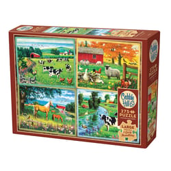 Cobble Hill Country Friends Jigsaw Puzzle Cardboard 275 pc