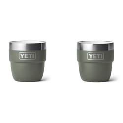 YETI Rambler 4 oz Camp Green BPA Free Insulated Tumbler