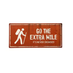 Open Road Brands Go The Extra Mile It's Never Crowded Sign Tin 1 pk