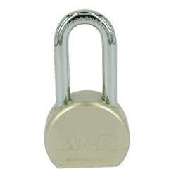 Ace 2-3/16 in. H X 2-1/2 in. W X 1-1/8 in. L Steel Double Locking Padlock 1 pk