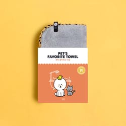 Vory Home Yellow Cat/Dog Absorbent Towel 1 pk