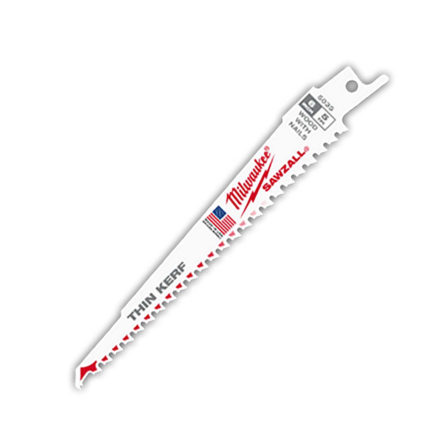Milwaukee SAWZALL 6 in. BiMetal Reciprocating Saw Blade 5 TPI 10 pk