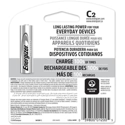 Energizer Recharge NiMH C 1.2 V 2500 mAh Rechargeable Battery NH35BP-2R2 2 pk