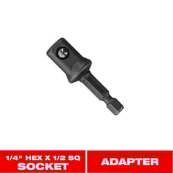 Diablo 2 in. L X 1/2 in. X 1/4 in. Square to Hex Socket Adapter 1 pc