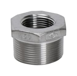 Smith-Cooper 1 in. MPT X 3/4 in. D FPT Stainless Steel Hex Bushing