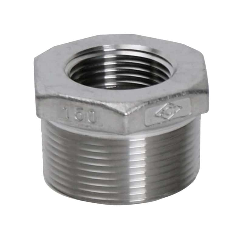 Smith-Cooper 1 in. MPT X 3/4 in. D FPT Stainless Steel Hex Bushing Mfr ...