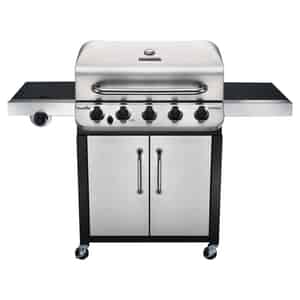 Char-Broil  Performance  5 burners Propane  Grill  Silver  45000 BTU 