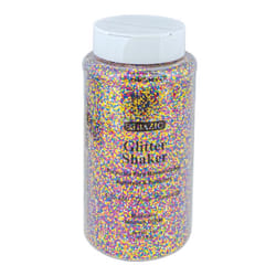 Bazic Products Metallic Multicolor Glitter Shaker Exterior and Interior 16 oz