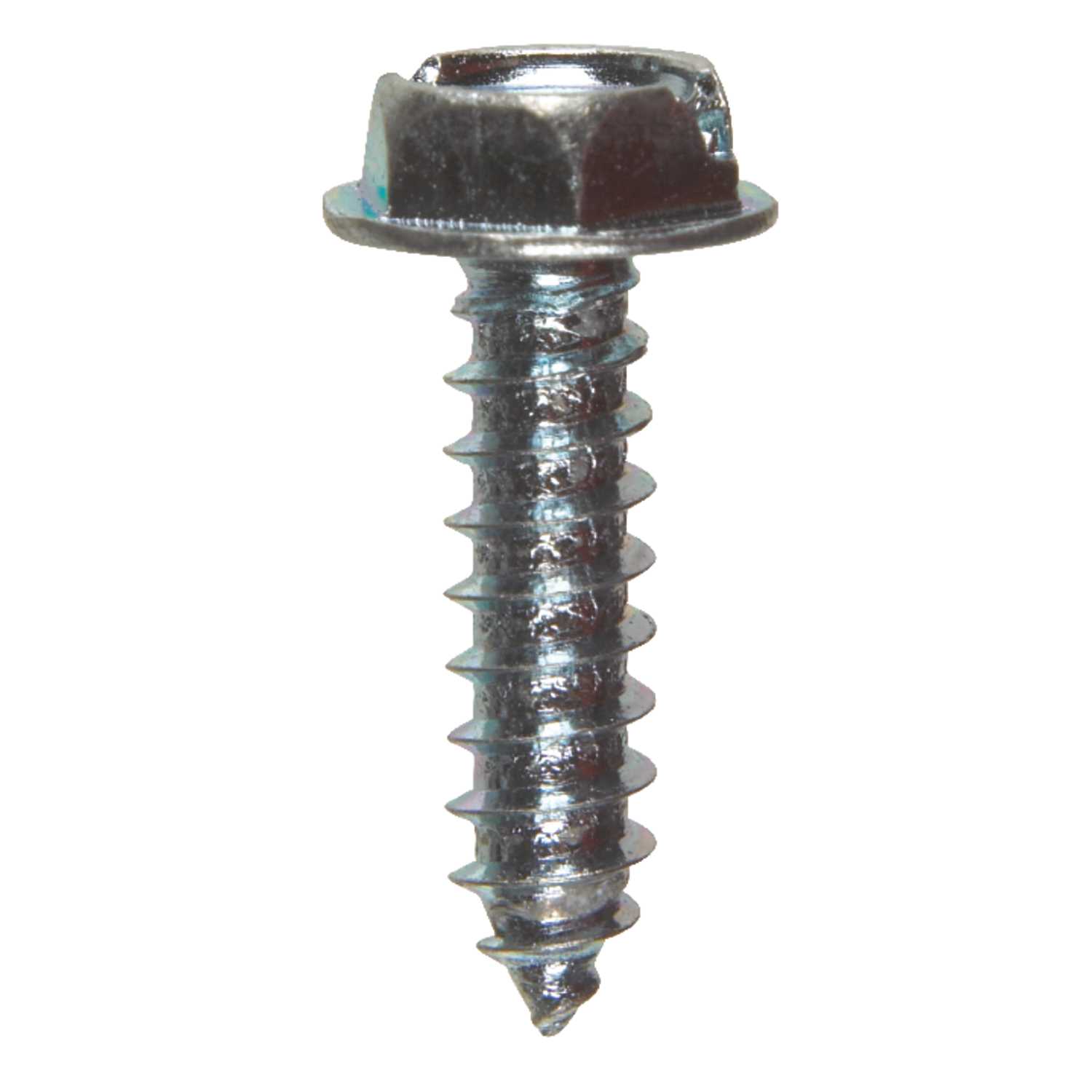 Hillman No. 10 x 3/4 in. L Slotted Hex Washer Head ZincPlated Steel Sheet Metal Screws 100